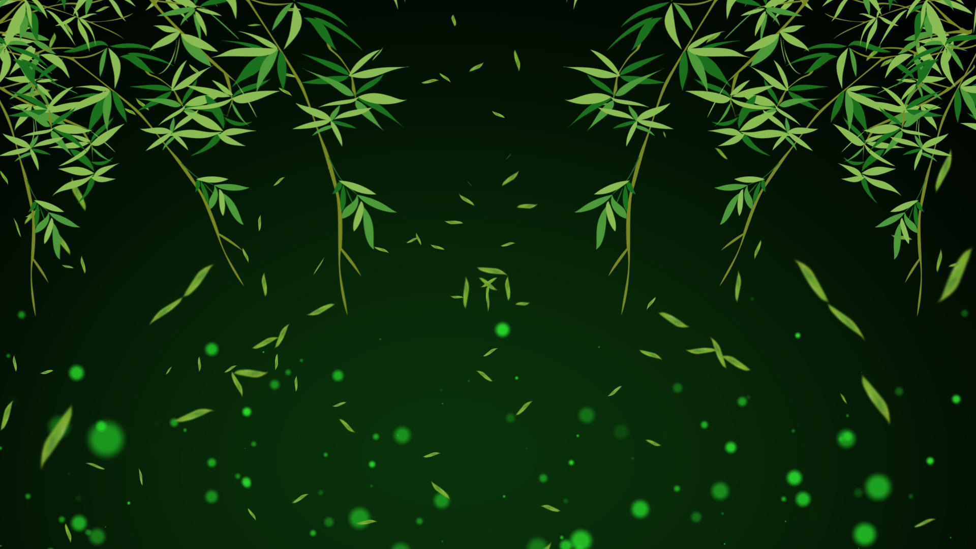 粒子竹叶背景视频的预览图