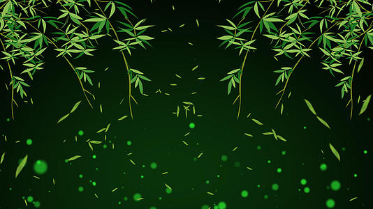 粒子竹叶背景视频的预览图
