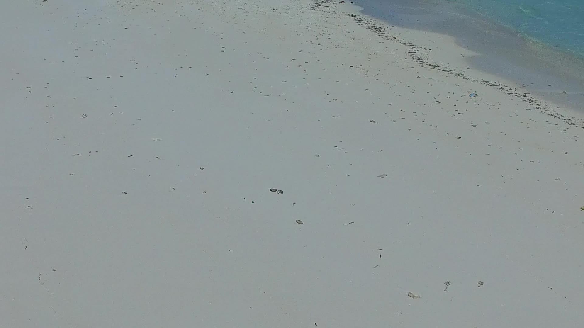 沿海航行：海滩附近有白色沙底视频的预览图