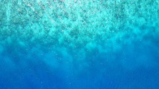 蓝海以棕榈树白沙为背景视频的预览图