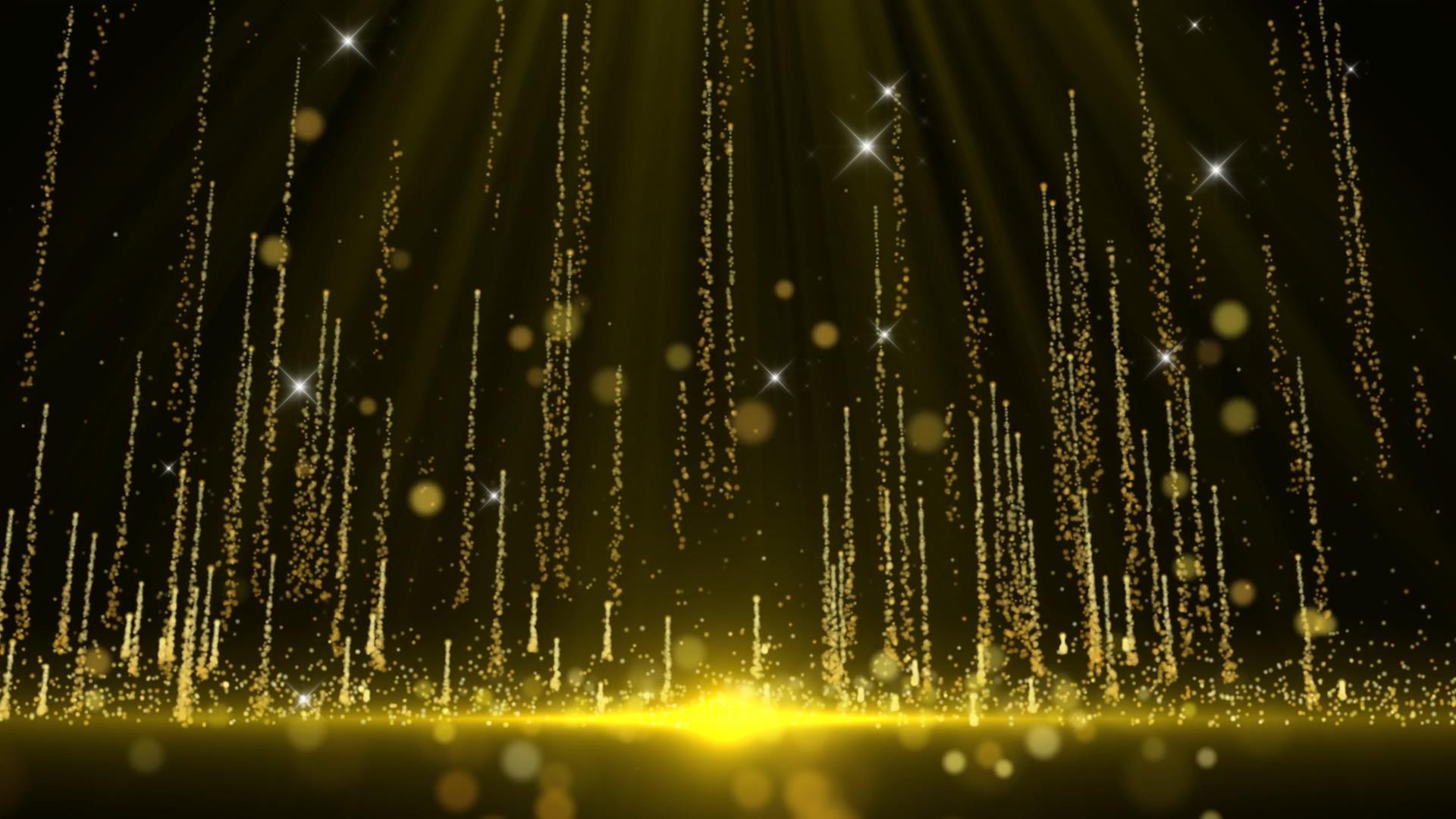 金色大气光效粒子光线动态视频元素视频的预览图