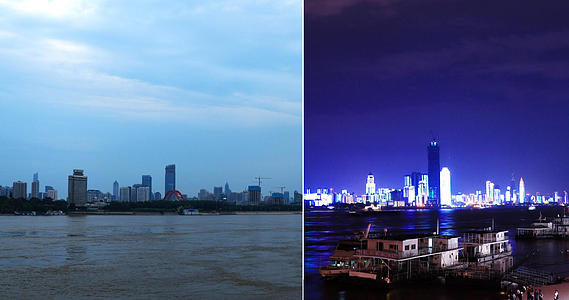 4K武汉城市灯光秀视频的预览图