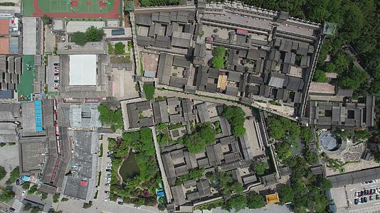 俯拍5A景点山西晋城皇城相府全景视频视频的预览图