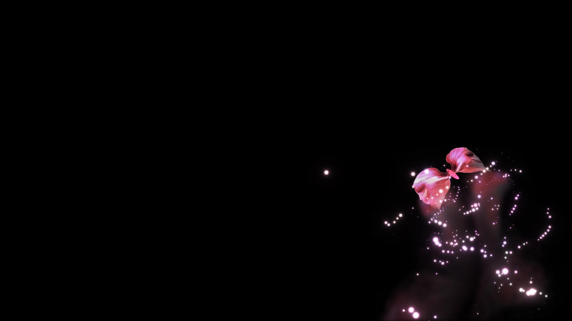 粉色残影粒子蝴蝶视频的预览图