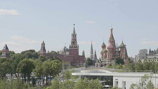 莫斯科俄罗斯莫斯科红色广场和波斯卡亚塔视频的预览图
