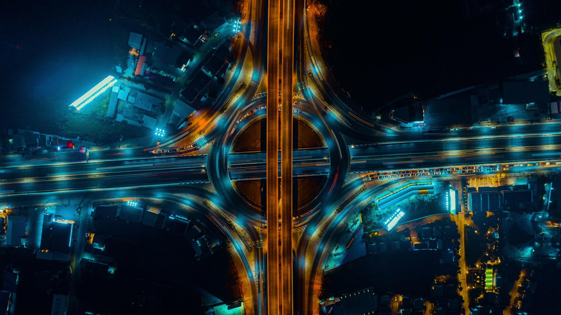 高速公路最高视图hangkokthailand视频的预览图
