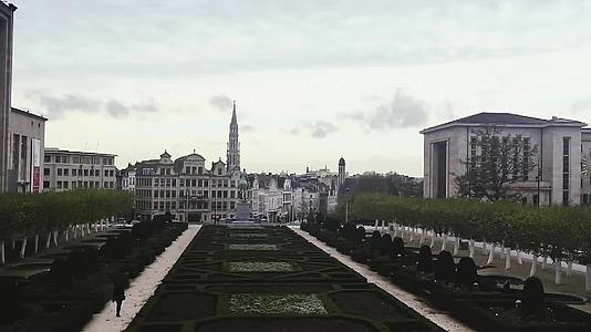 布鲁塞尔的风景建筑和历史建筑视频的预览图