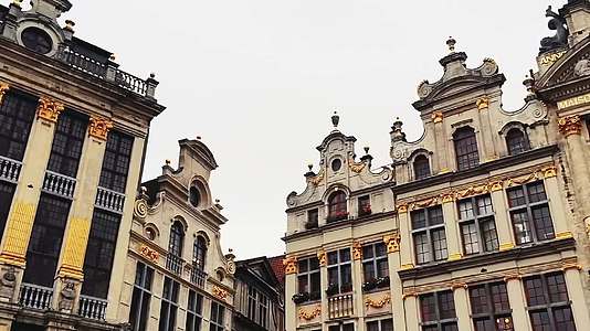 比利时的欧洲建筑和历史建筑视频的预览图