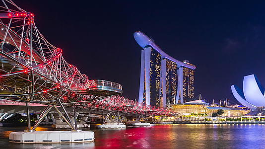 新加坡滨海湾延迟视频视频的预览图
