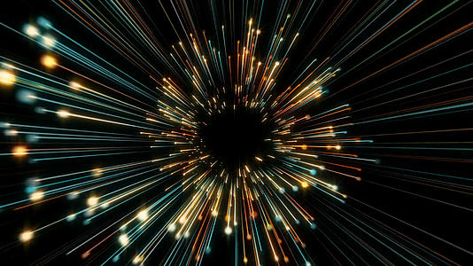 七彩光线粒子素材视频的预览图