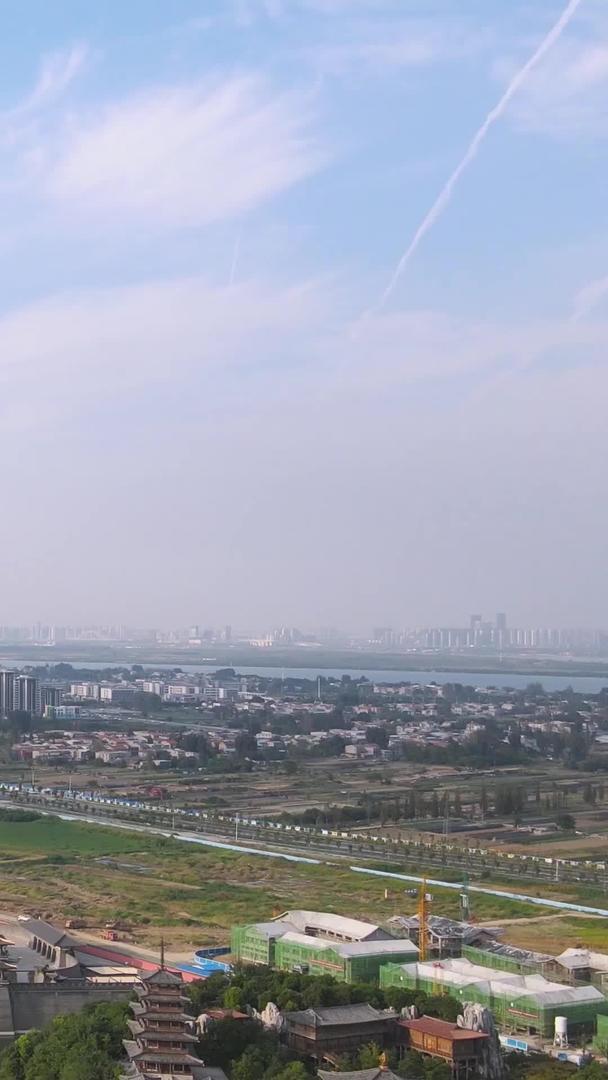中国唐城景区航拍仿古建筑群素材视频的预览图
