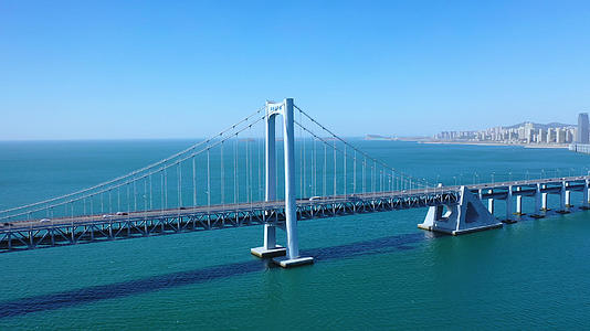 4K多角度拍摄大连星海湾跨海大桥合集视频的预览图