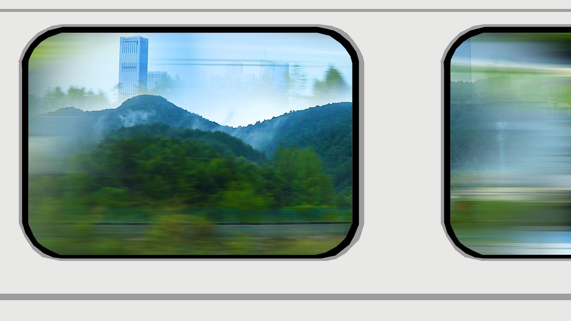 4K高铁车窗外风景划过视频的预览图