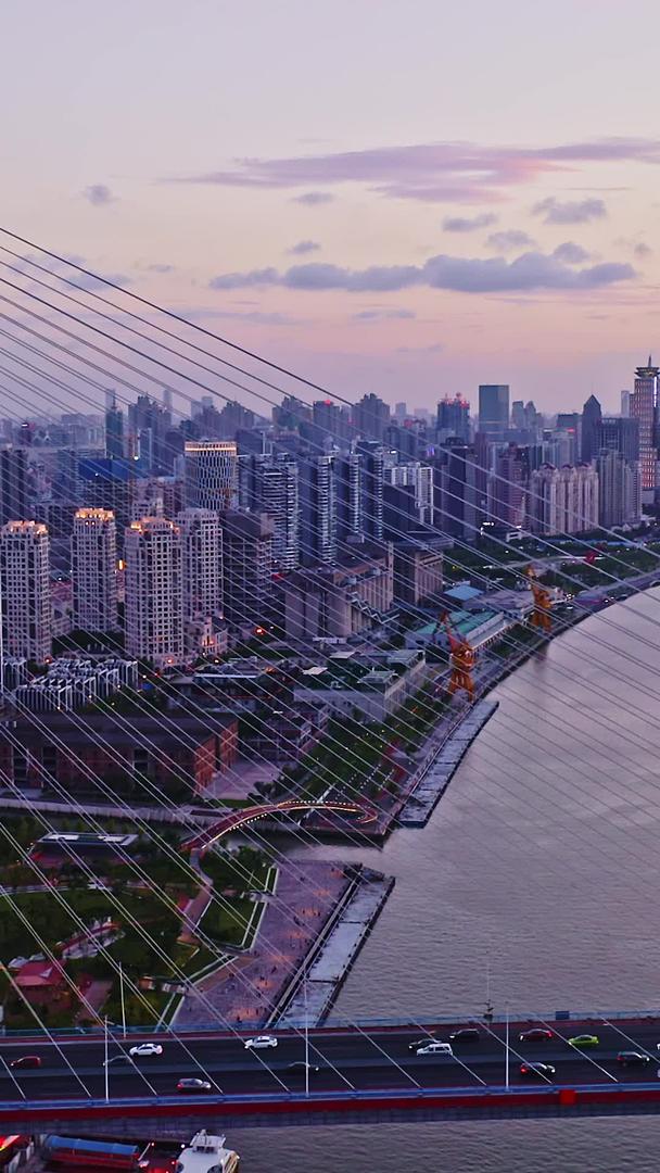 航拍上海杨浦大桥视频的预览图