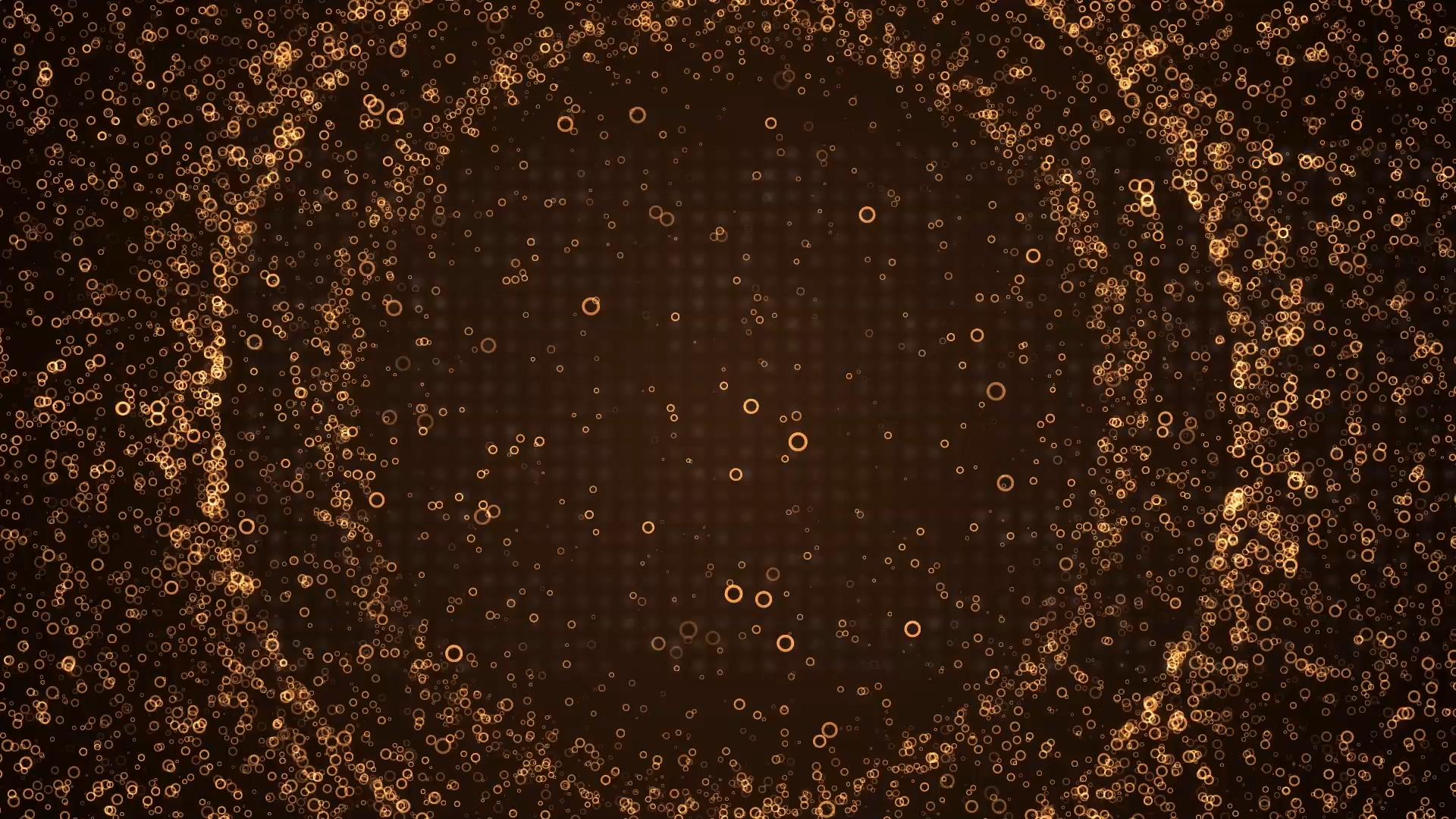 金色粒子圆圈背景视频的预览图