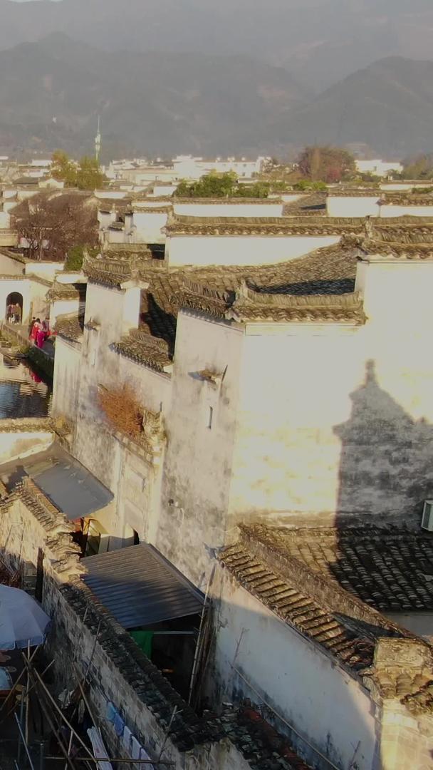著名旅游景点清晨下的宏村视频视频的预览图