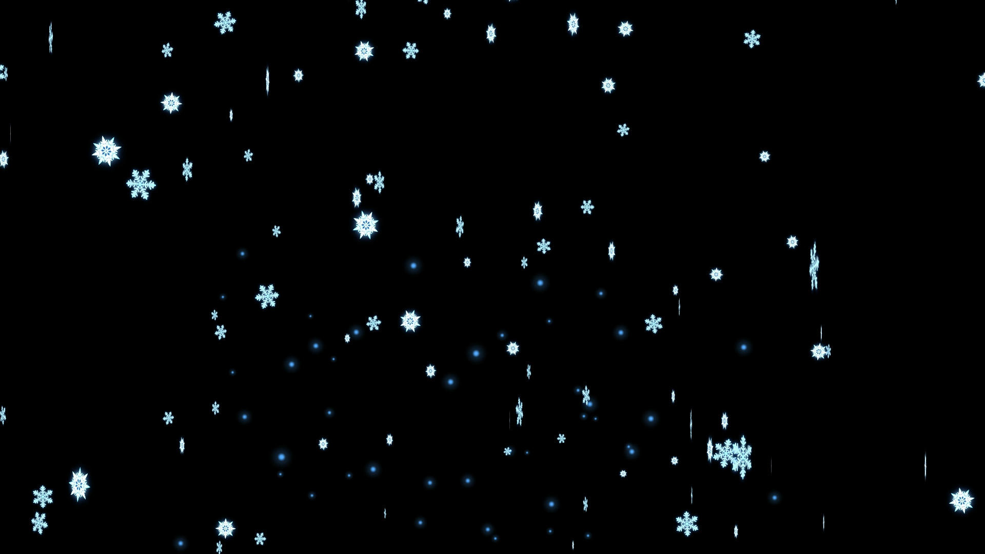粒子发光雪花视频的预览图
