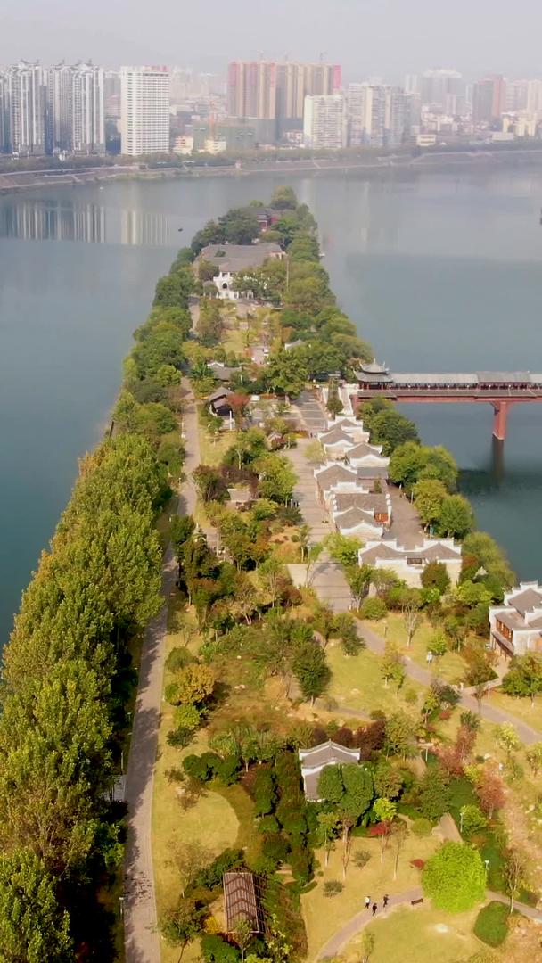 湖南衡阳东洲岛航拍视频的预览图