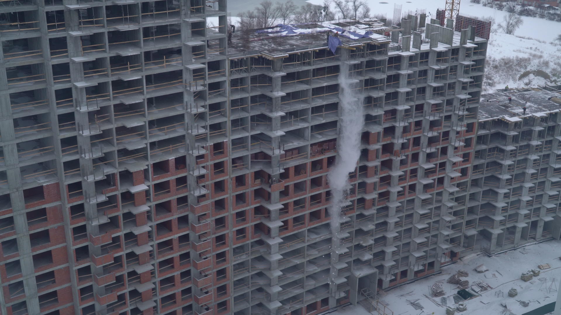 大楼公寓楼的视图视频的预览图