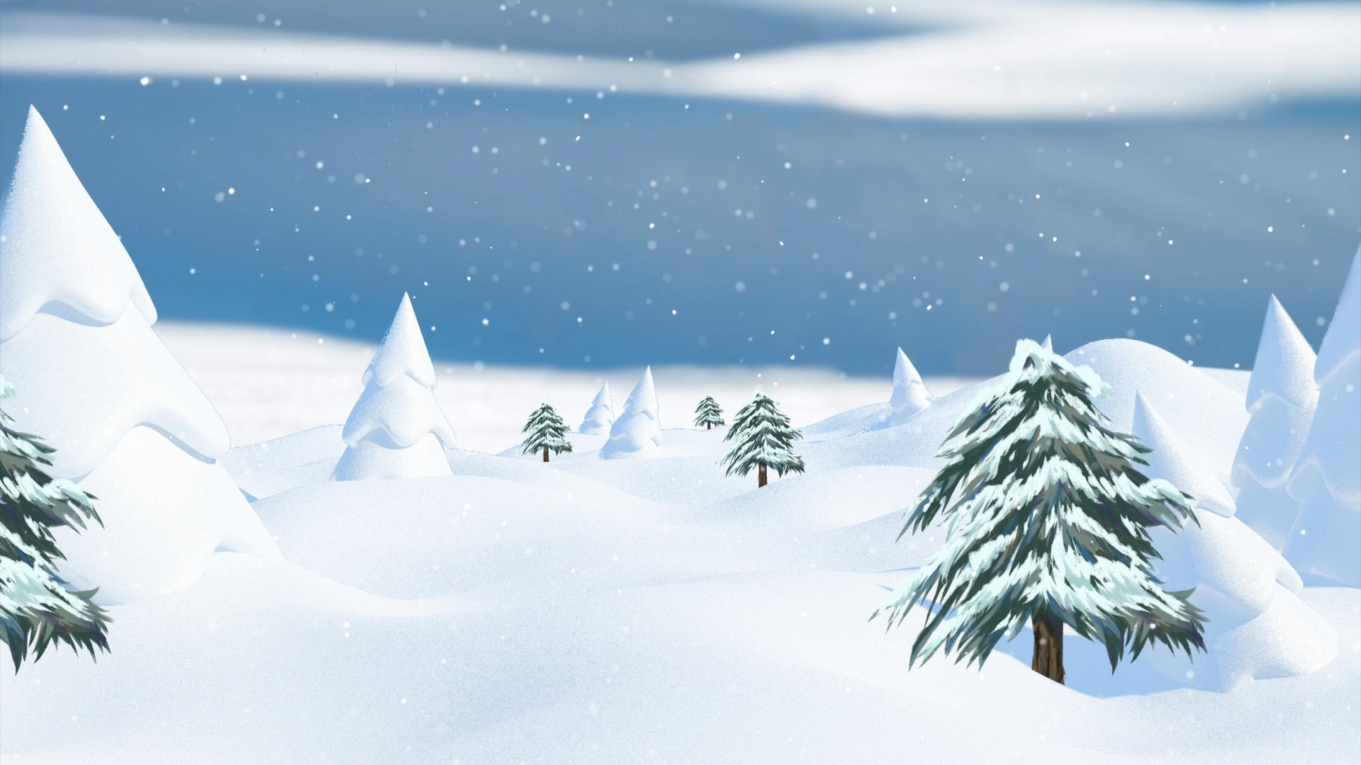 4K洁白的雪景视频的预览图