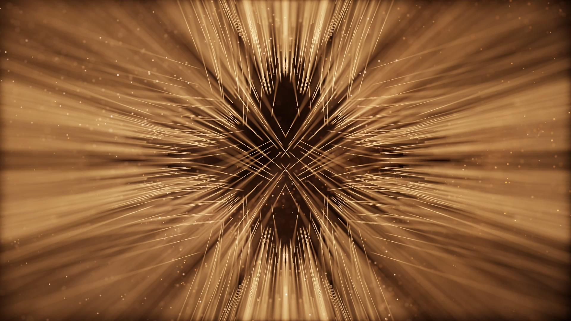 金色粒子光线汇聚视频的预览图