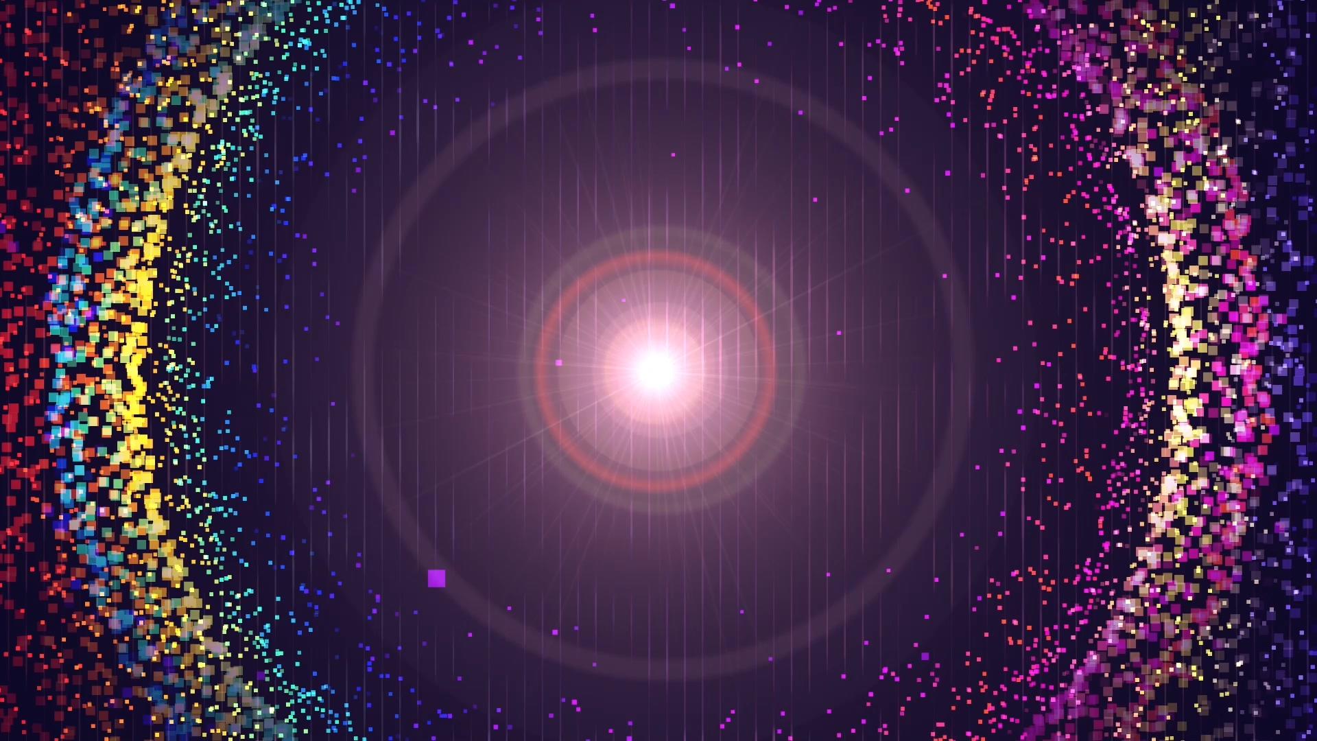 唯美方块粒子圆圈视频的预览图