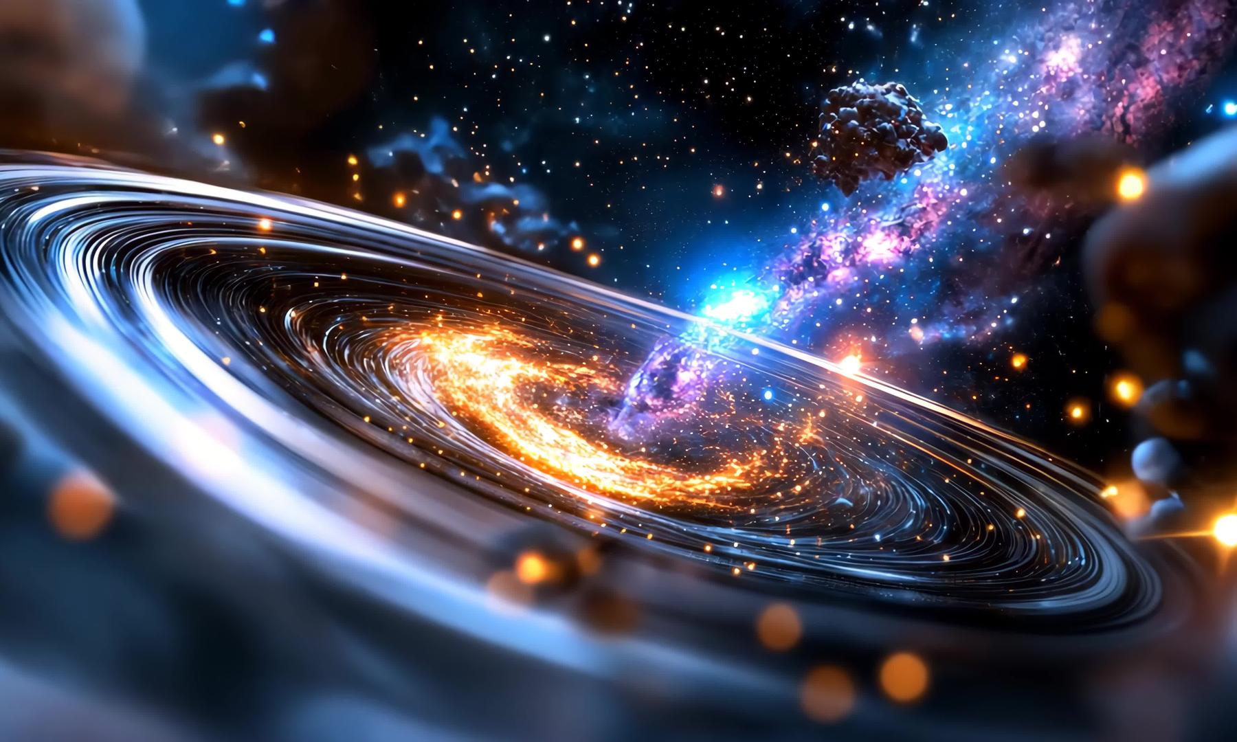 4k超高清宇宙星空行星云银河银河视频的预览图