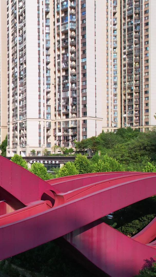 湖南省长沙市梅溪湖网红打卡地标中国结桥街景素材视频的预览图