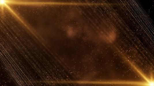 金色粒子线条背景视频的预览图