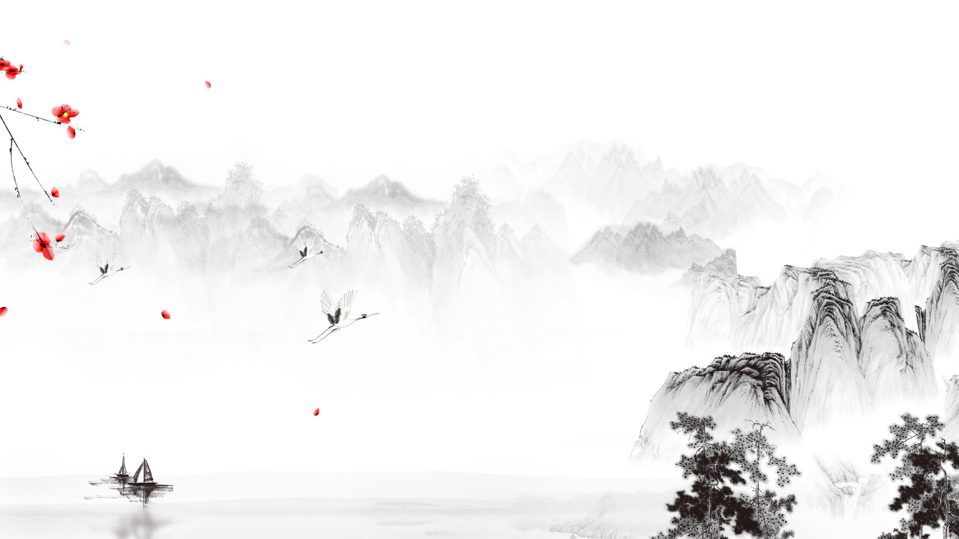 中国风水墨背景动画视频的预览图