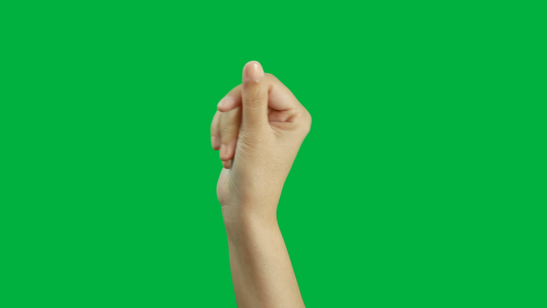 绿屏上女人的手视频的预览图