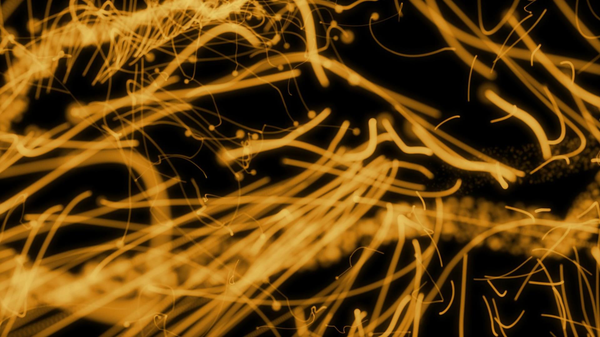 金色大气唯美粒子拖尾透明背景视频元素视频的预览图