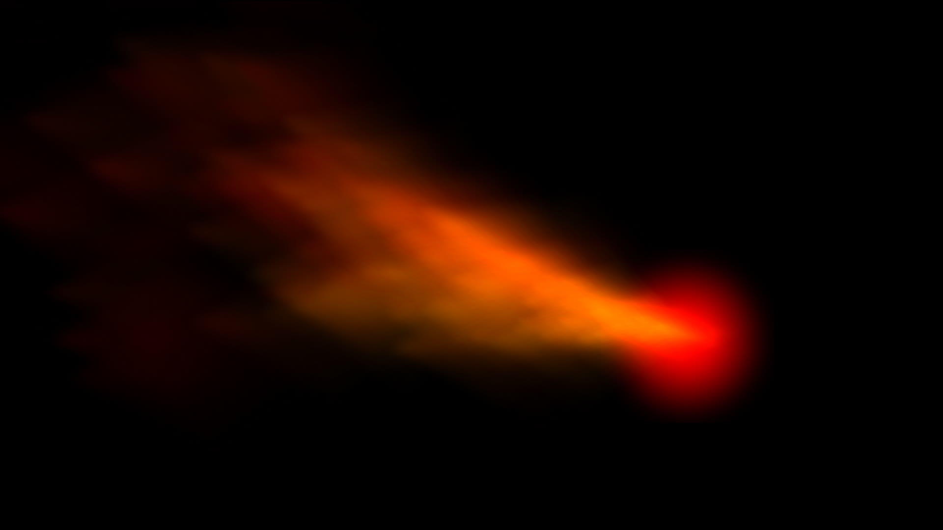 夜间的彗火视频的预览图