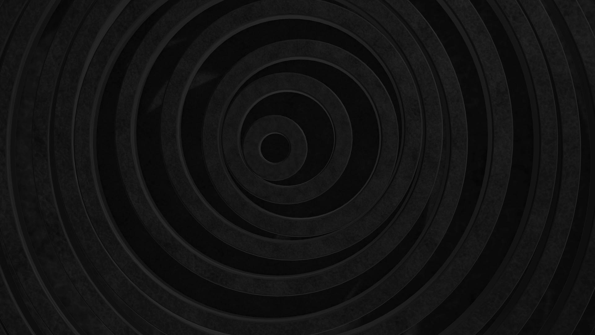 黑色清洁环动画业务演示具有位移效果的圆圈视频的预览图