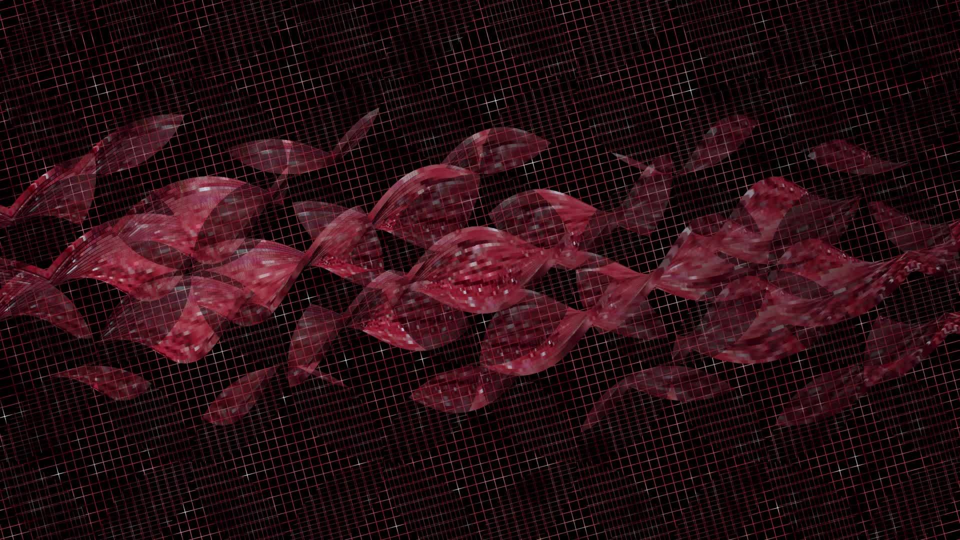 抽象红色旋转螺旋的抽象背景视频的预览图
