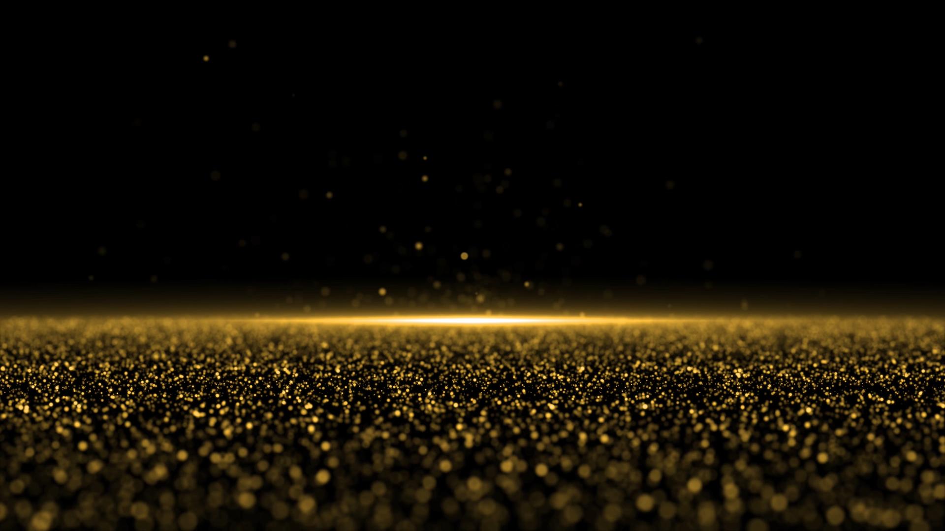 4K大气金色粒子闪烁背景视频的预览图