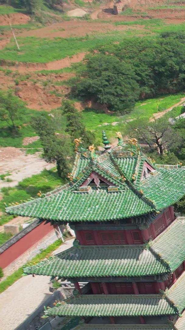 5A河南省少林寺建筑全景航拍视频视频的预览图