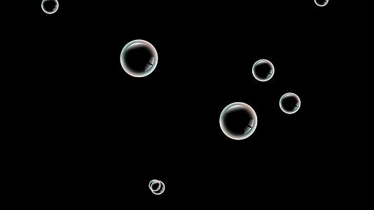 透明通道上升的气泡视频素材视频的预览图