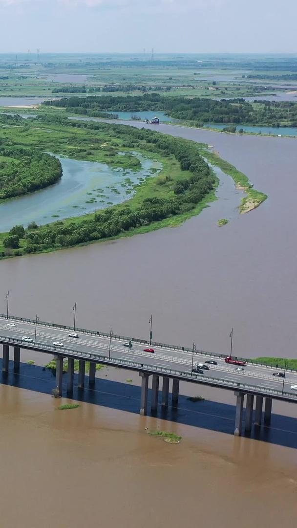 哈尔滨阳明滩大桥航拍视频视频的预览图