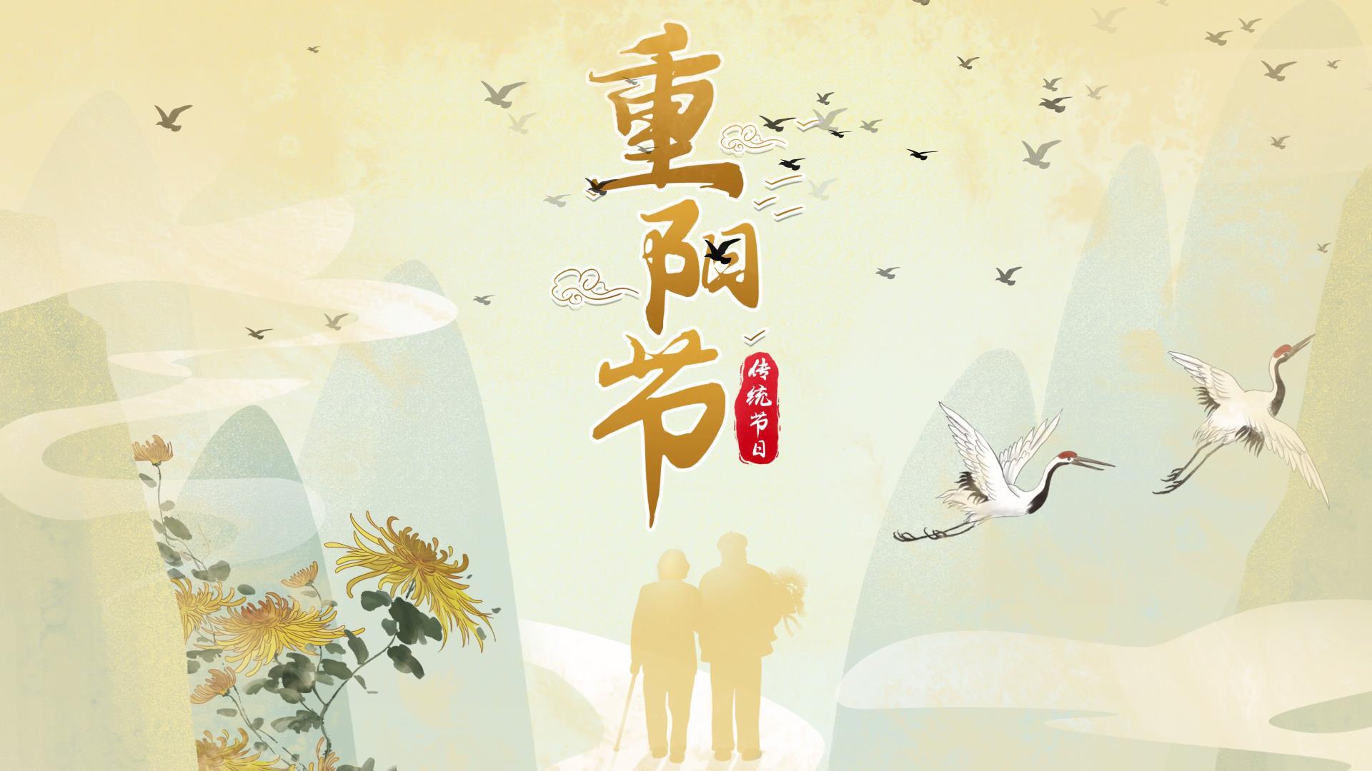 九九重阳节宣传片头模板视频的预览图