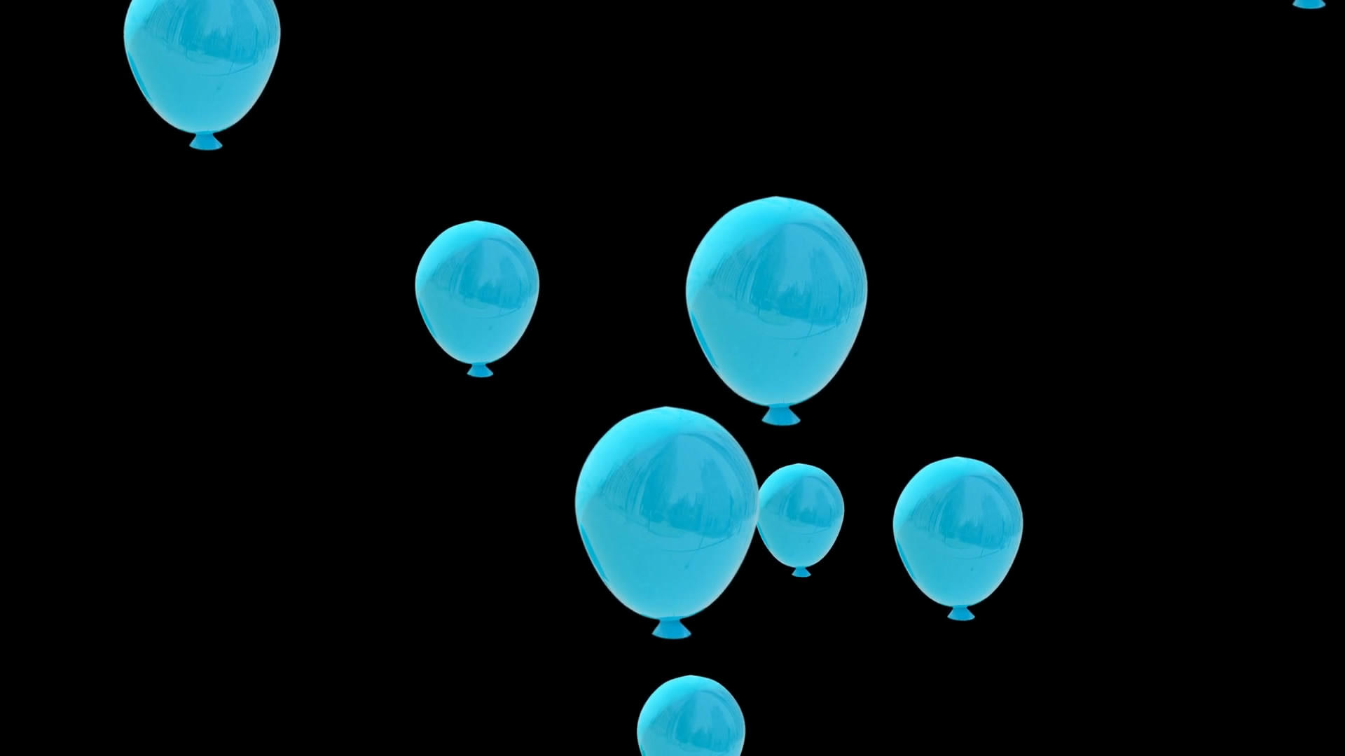 透明通道上升的气球视频素材视频的预览图