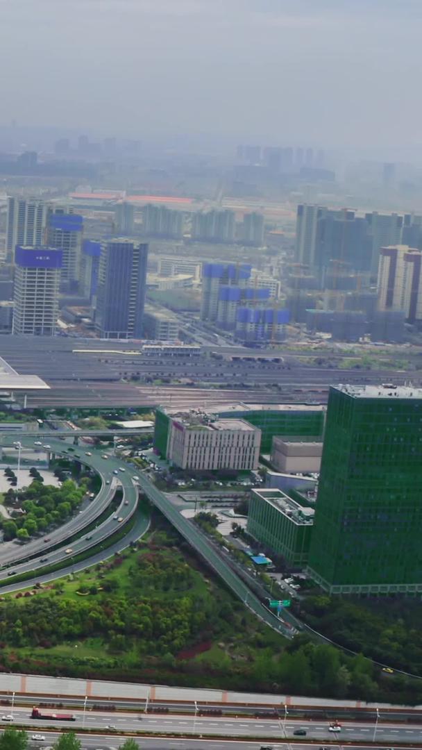 南京南站航拍风景视频的预览图