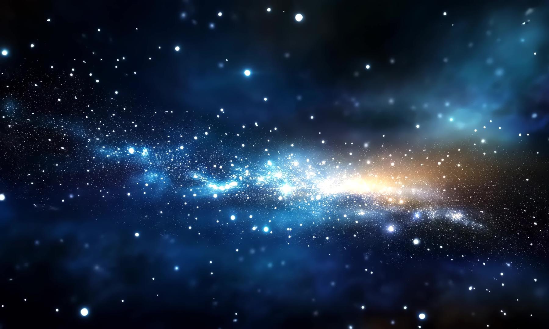 4k超高清宇宙星空行星云银河银河视频的预览图