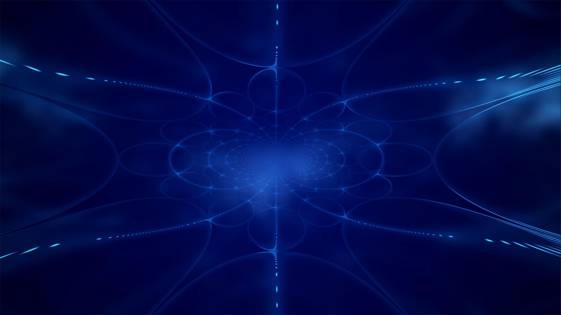 蓝色光线粒子波纹动画背景元素视频的预览图