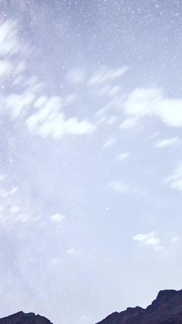 延时昌都然乌山夜景星空银河素材视频的预览图