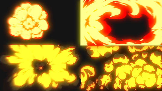 4款MG卡通动画4K爆炸视频的预览图