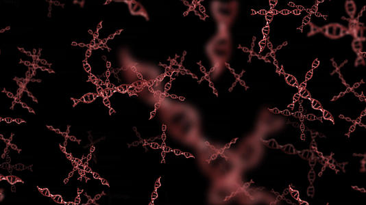 医疗DNA链条动画元素带透明度通道视频的预览图