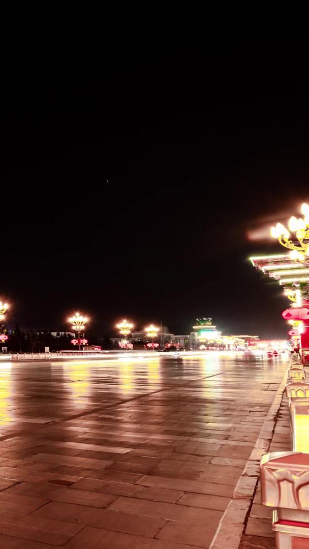 布达拉宫5A景区夜景视频的预览图