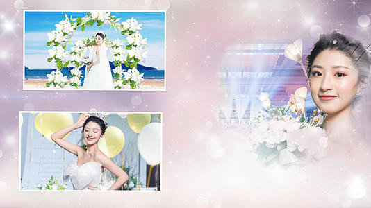 梦幻浪漫婚礼展示模板视频的预览图