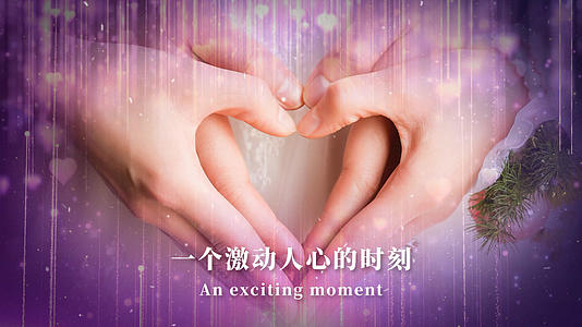 浪漫七夕情人节婚礼开场片头AE模板视频的预览图